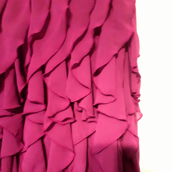 Strapless Magenta Cocktail Dress - Picture 3 of 4